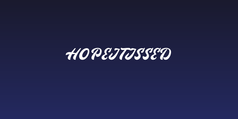 Hopeitissed Social Header