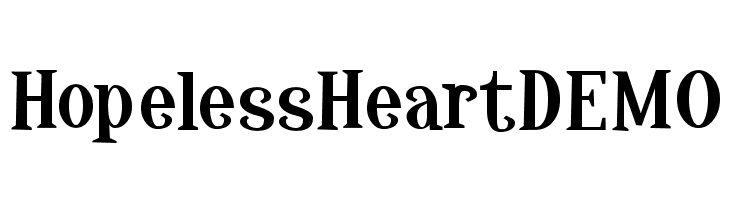 HopelessHeartDEMO Font