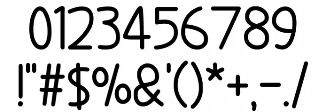 Hopelessly In Lurve Font OTHER CHARS