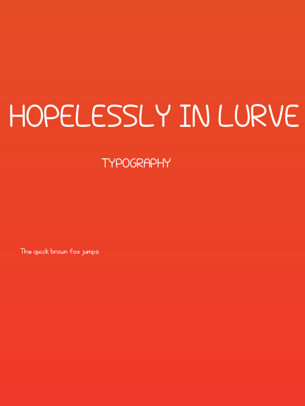 Hopelessly In Lurve Poster