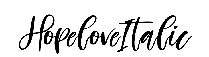 Hopelove Italic  baixar fontes gratis