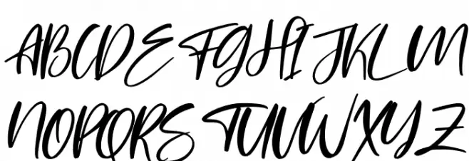 Hopelove Italic 字体 大写