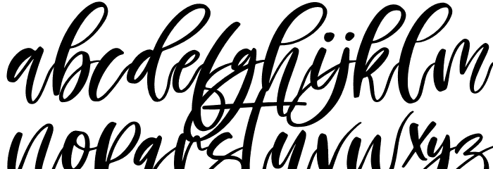Hopelove Italic Font LOWERCASE