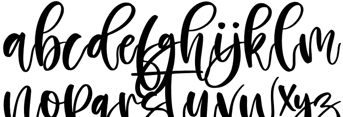 Hopelove Font LOWERCASE
