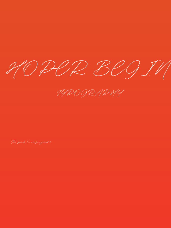 Hoper Begin Poster