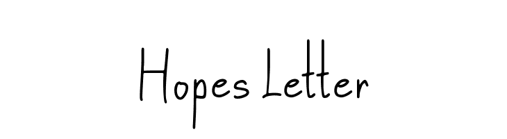 Hopes Letter  Descarca Fonturi Gratis