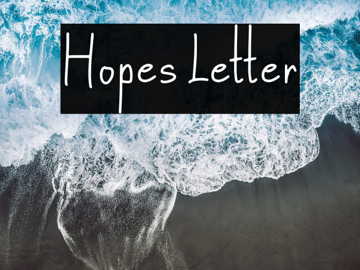 Hopes Letter Example 1