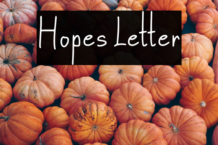 Hopes Letter Example 3