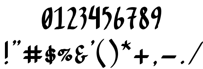 Hopes are free Font OTHER CHARS