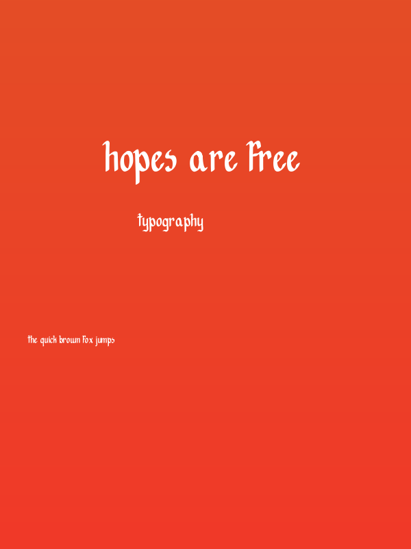 Hopes are free Poster