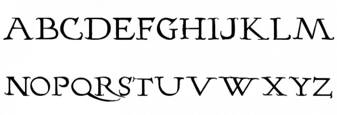 Hopfer Hornbook Schriftart Groß