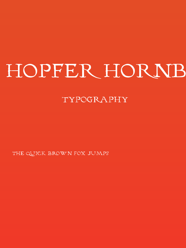 Hopfer Hornbook Poster