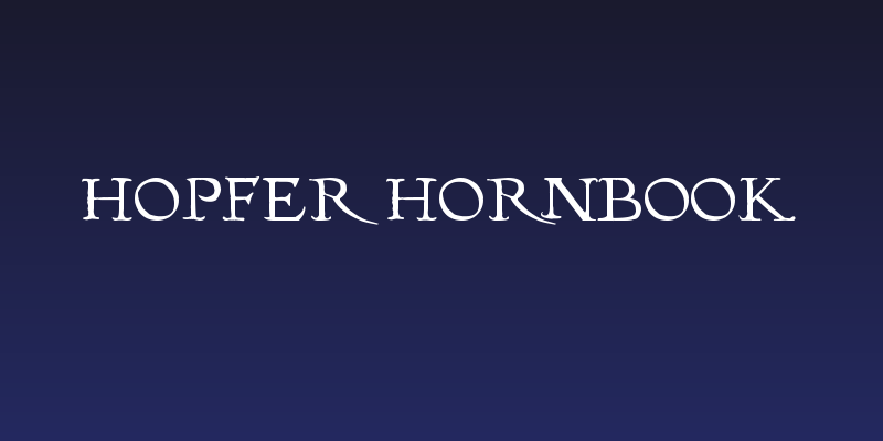 Hopfer Hornbook Social Header
