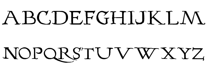 Hopfer Hornbook Font LOWERCASE