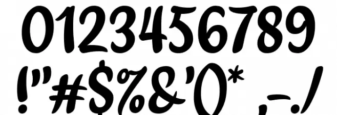 Hopia Font OTHER CHARS