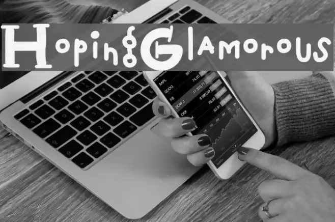HopingGlamorous フォント examples