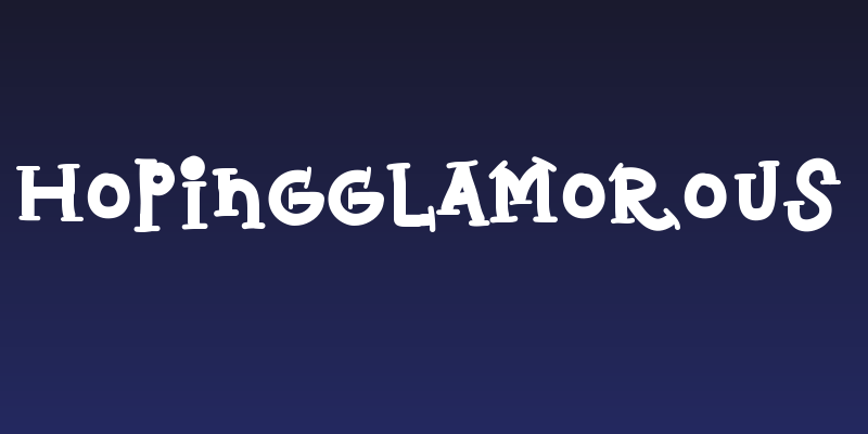 HopingGlamorous Social Header