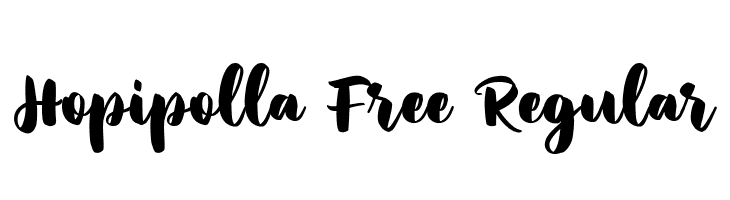 Hopipolla Free Regular  Frei Schriftart Herunterladen