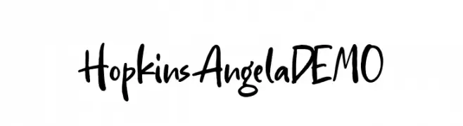 HopkinsAngelaDEMO  Frei Schriftart Herunterladen