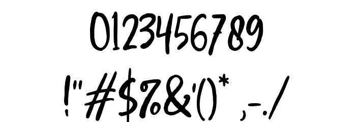 HopkinsAngelaDEMO Font OTHER CHARS