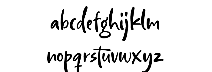 HopkinsAngelaDEMO Font LOWERCASE