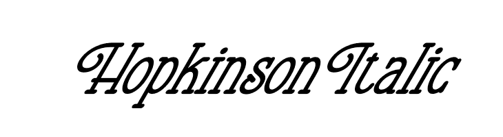 Hopkinson Italic  免费字体下载
