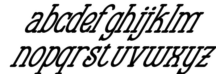 Hopkinson Italic Font LOWERCASE