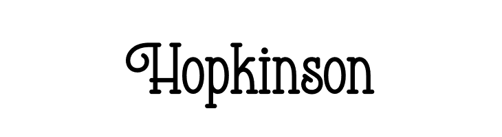 Hopkinson  font caratteri gratis