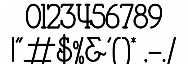 Hopkinson Font OTHER CHARS