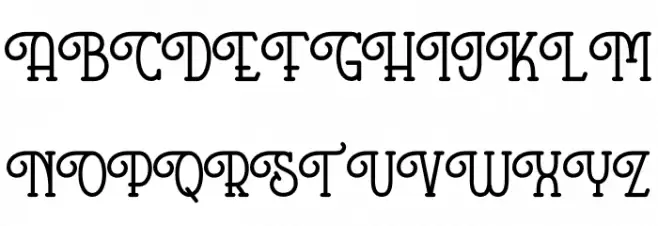 Hopkinson फ़ॉन्ट अपरकेस
