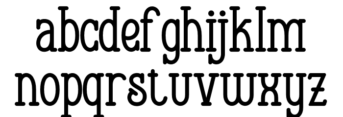 Hopkinson Font LOWERCASE