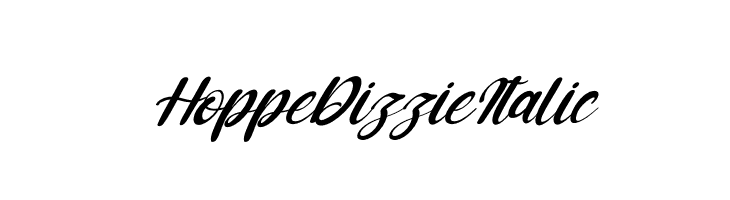 Hoppe Dizzie Italic  免费字体下载