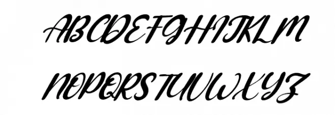 Hoppe Dizzie Italic Fonte MAIÚSCULAS