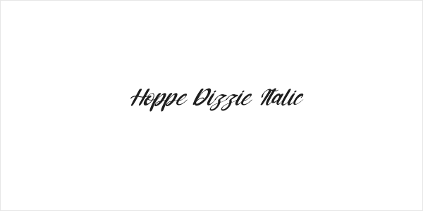 Hoppe Dizzie Italic Logo