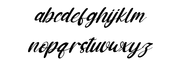 Hoppe Dizzie Italic Font LOWERCASE