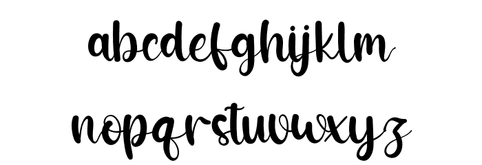 Hoppe Dizzie Font LOWERCASE