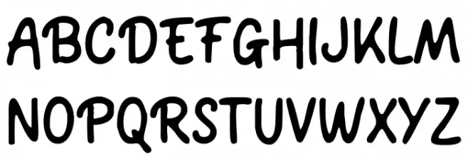 Hoppin Schriftart Groß