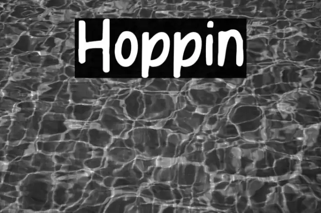 Hoppin Font examples