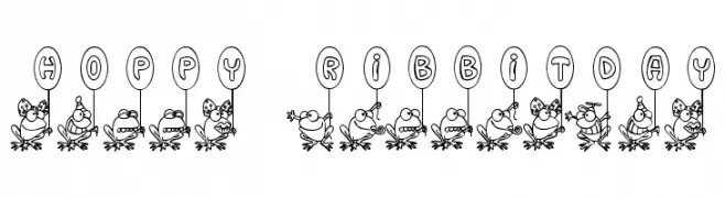 Hoppy Ribbitday  Скачать бесплатные шрифты