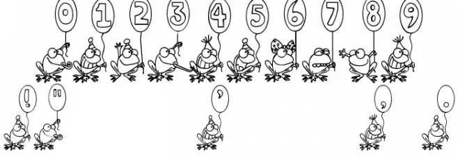 Hoppy Ribbitday フォント その他の文字