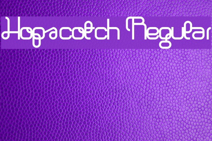 Hopscotch Regular Font examples
