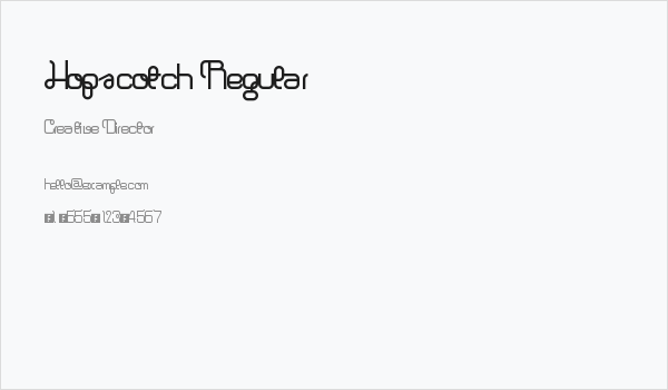 Hopscotch Regular Business Card