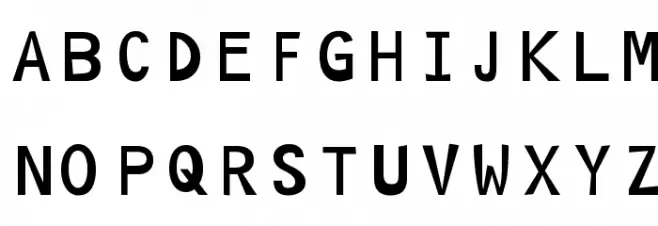Hoptical Schriftart Groß