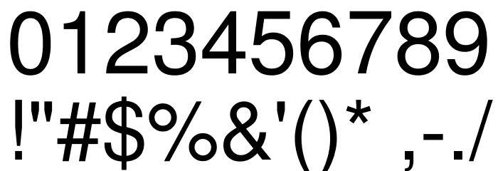 Hor Font OTHER CHARS