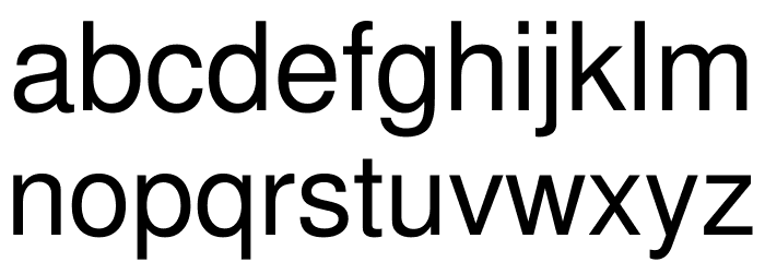 Hor Font LOWERCASE