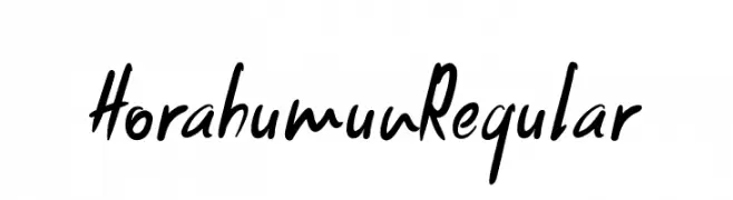 HorahumunRegular  Frei Schriftart Herunterladen