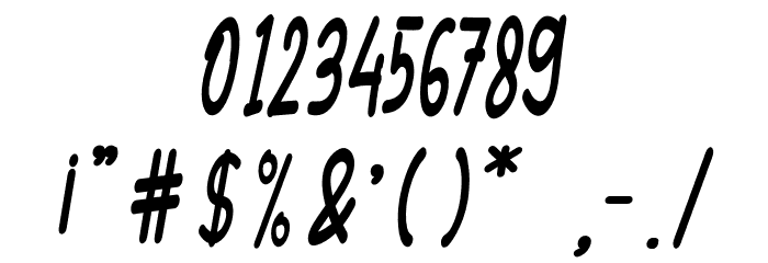 HorahumunRegular Font OTHER CHARS