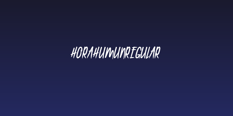 HorahumunRegular Social Header