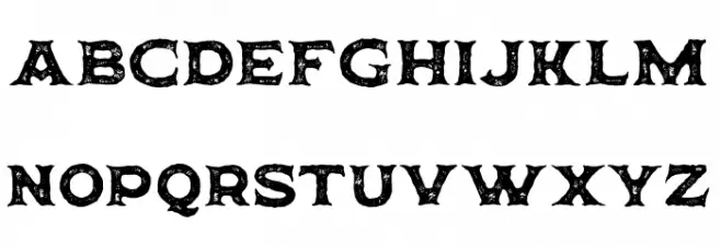 Horbse Textured Font Litere mici