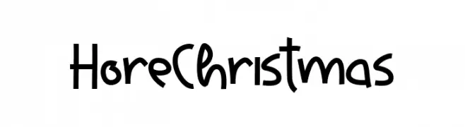 Hore Christmas  font caratteri gratis